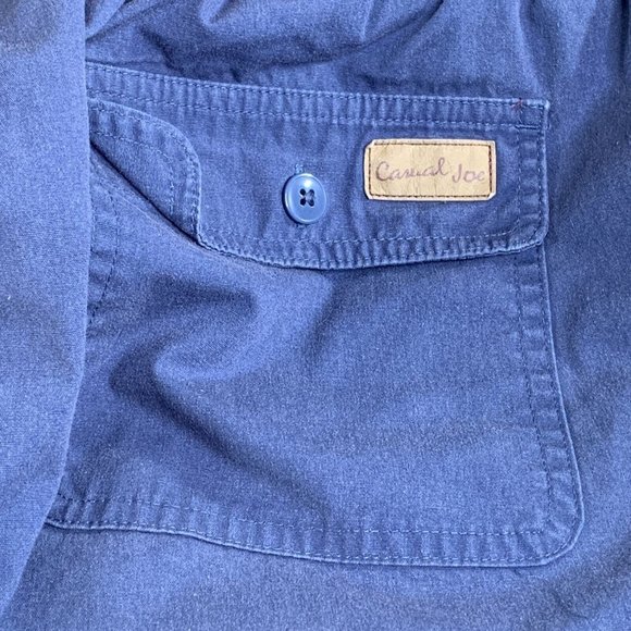 Haband Casual Joe Shorts Men 36 Blue Chino Elastic Waist 5 Pocket Logo Outdoor - Picture 4 of 7